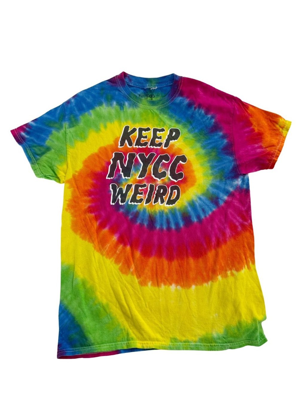 Rainbow Tie-dye New York Comicon T-shirt Medium